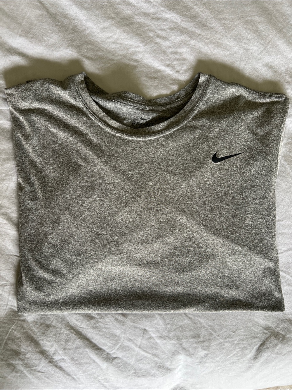Nike Gray Heather Dri-FIT Short Sleeve Performance Tee